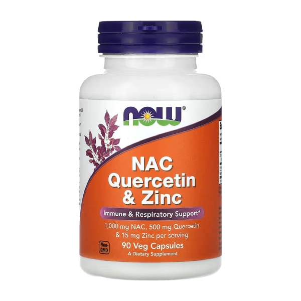 مکمل NAC + کوئرستین + زینک ناوفودز (NAC Quercetin & Zinc)